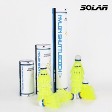 솔라 나일론셔틀콕, 1개, 12개입, 라임
