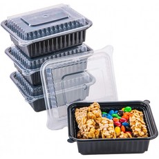 CTC 12oz 식품 저장 기구 세트(Lids 50 Pack) 냉동 안전 식사 준비 컨테이너 및 식품 트레이 식기 세척기 전자레인지 안전판, 단일옵션