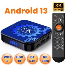블루레이ODD DVD UHD 블루레이플레이어 블루레이 ODD Transpeed 안드로이드 호환 13 와이파이 5 TV 박스 HDR10 지지대 8K 비디오 128G 64G 32G B, 3.American Standard - RK3528 4