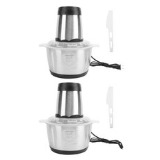 전기 고기 분쇄기 2L SUS 300W 구리 모터 너트 양파 감자 용 고효율 ncer 프로세서, EU Plug 220V, 1개