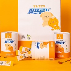 씨프롬 강아지 고양이 칼슘 영양제 뼈 관절 반려 애완 동물 슬개골 칼슘제, 3통(90포 x 2g)