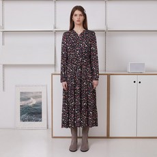 써스데이아일랜드 여성 원피스 플라워 패턴 테슬 (T246MOP154W)