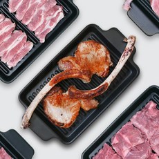 국내산 냉장 한돈 돼지고기 [프다] 삼겹살 목살 앞다리살 뒷다리살 항정살 갈매기살 가브리살 돈마호크 돈토마호크 다짐육, 02. 목살 400g [수육용30-40mm], -