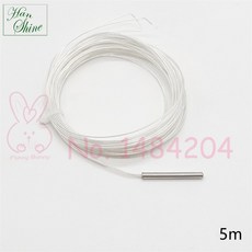 PT100 온도 센서 스테인레스 스틸 프로브 백금 저항 고온 와이어50 200 C 3mm x 30mm 1 개 2m 5m, [03] 5m