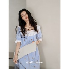 냉감원피스 시어서커 홈웨어 편한 쿨 냉장고 여성용