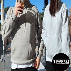 [자체제작/국내생산] 남녀공용 기모 무지 후드 맨투맨 6 SIZE ~3XL