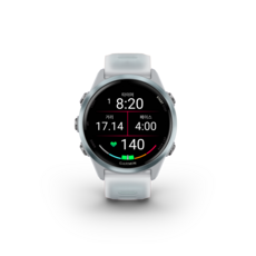 가민 포러너 570 러닝 GPS 스마트워치 42mm, GPS + 블루투스, 3.04cm, 화이트스톤 + 클라우드 블루 GPS + 블루투스, 42mm, 화이트스톤/클라우드 블루