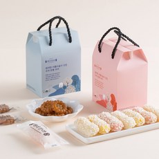 명절 단체선물 한과 약과 어린이집 태권도 교회 요양원 답례품 설 추석 라벨지 스티커, 1세트, 90g