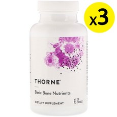 Thorne Research 베이직 뼈 영양소 120 캡슐 3개, 상세설명참조