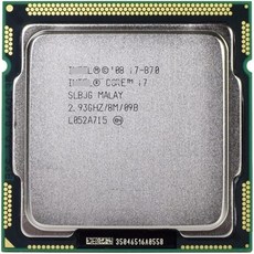 MovoLs 코어 I7870 프로세서 쿼드코어 2.93GHz 95W LGA 11568M 캐시 데스크톱 CPU 컴퓨터 실행 속도 향상 - i7870