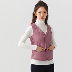 NEW 여성용 포근한 경량 패딩조끼/주머니/플리스안감 조끼/중년 여자 조끼 패딩/겨울 엄마옷/프리미엄원단