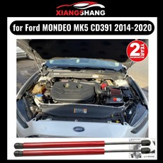 보닛 개조 가스 스트럿 바 포드 몬데오 MK5 CD391 20142020 포드 퓨전 후드 리프트 지원 충격 댐퍼 카본 업소버, 1개, 4) Orange Carbon Fiber