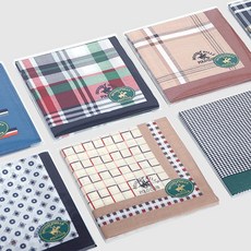 폴로체크손수건