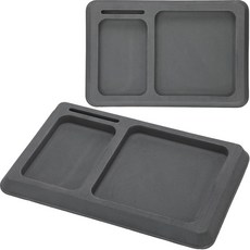 2pcs EVA 폼 보트 대시 패드 2칸 휴대폰 액세서리 폰 홀더 접착식 뒷배 정리기 해상 낚시 뱃놀이 센터 데크 공구, Dark Gray