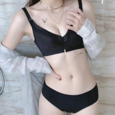 아브라 노와이어 브라팬티세트 볼륨업 손바닥브라
