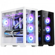 darkFlash DLM4000 GLASS (화이트) PC케이스 미니타워