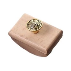 2 가지 색상 락킹 잉크 블로터 내구성 우아한 나무 로커 휴대용 빈티지 소형 펜 필기용, [02] Wooden Color