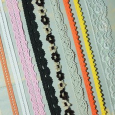 13메터 값 극세사 어린애 사용 무명실 옷 부품 컬러 그레이 색깔 엘로우 BJD 핸드메이드 DIY, 7번 귤색이 작다 공 꽃레이스 1메터