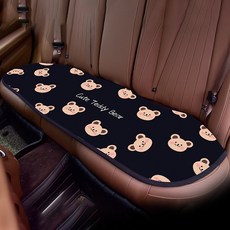 [요요중국] 겨울 카시트 쿠션 플러시 싱글 엉덩이 쿠션 귀여운 곰 만화 카시트 쿠션 싱글 피스, 02. 브라운 귀 베어 쿠션 뒤장, 단일옵션