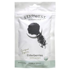 Starwest Botanicals 유기농 엘더베리 89.9g(3.17oz), StarwestBotanicals유기농엘