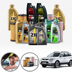 베라크루즈 3.8 가솔린 합성엔진오일 필터세트 6리터 MAA-059+o097 ONL-0500086 cs01023, 맥원 5W30 필터세트