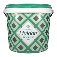 Maldon 감칠맛 조미료 SALT Maldon Salt Sea Salt Flakes 3.1 파운드 벌크 욕조 천연 수제 미식가 피라미드 결정, 10개, 1.4kg