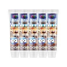 2080 키즈 3스텝 치약, 5개, 75g