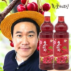 굿허브닝 오미자 청 엑기스 원액 즙 차 효능 국산 900ml, 1개입, 2개