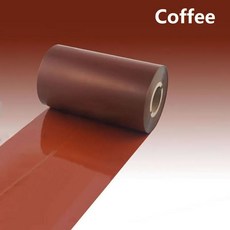 컬러 리본 바코드 인쇄 열전 라이트 블루 오렌지 커피, 4.Coffee 80, 1개