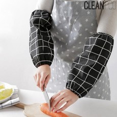 (4개묶음)심플 린넨 팔토시, 블랙