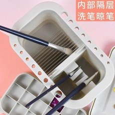 미술플라스틱통 붓거치대 붓 세척 비닐 세필 항아리 수채화 그림 물감 수통 유화 세필수 화통 미