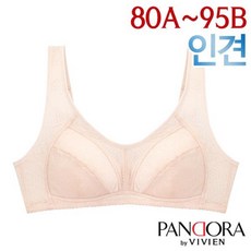 판도라by비비안 인견 노와이어 등살보정 브라1종(PBR7132)런닝형브라/80A~95B - 비비안브라탑나시