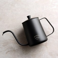 홀츠클로츠 커피 드립포트 핸드드립 주전자 600ml 90도 물줄기 미세조절, 블랙