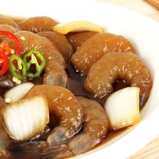 밥도둑 맛집 꿀맛 간장 양념 금게 꽃게장 새우장 500g 1kg, 간장깐새우장 500g