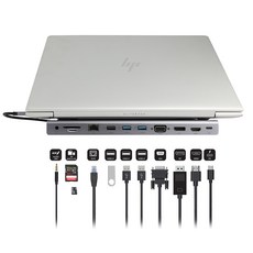 넥시 USB3.1 C타입 11in1 멀티허브 노트북 도킹스테이션, 단일상품