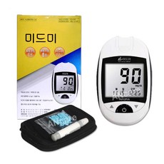 오상헬스케어 미드미 혈당측정기 [혈당계+침10개+파우치+채혈기], 1개