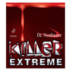 닥터노이바우어 킬러 익스트림(Killer extreme) 탁구러버 숏핌플 돌출러버, 흑색