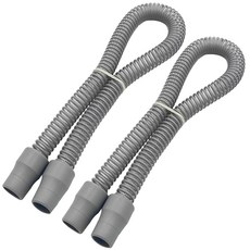 ResOne 2-Pack 2Ft CPAP Tubing with 22mm Cuffs Compatible with Most Machines, 2Ft 2-Pack, 2개