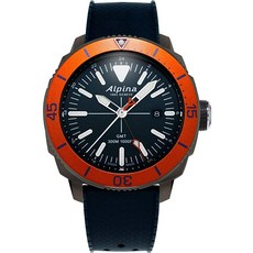 (관부가세포함) Alpina Men's Seastrong Diver Titanium/Stainless Steel Swiss Quartz Diving Watch with Rubber Strap Blue -B07TFJPTWM