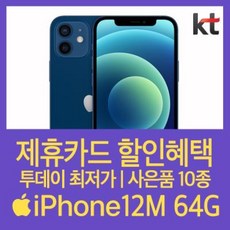 [특가만세] (KT선약/번호이동) 아이폰12M 64G슈퍼플랜 베이직초이스:블루, 색상, 모델명/품번