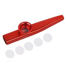 Japan [브랜드 없음] Nakano Subminko Zoo Music Kazoo Metal Cazoo (빨간색), 1개
