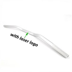 22mm 유니버설 오토바이 핸들바 알루미늄 아노다이징 스티어링 휠 야마하 MT07 MT09 ER6N Z900 Z1000 GSR600 카페 레이서, Silver-laser logo, 1개