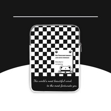 체크아이패드파우치