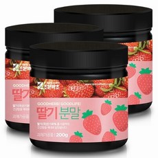 조은약초 국산 동결건조 딸기분말 딸기가루 200g x 3