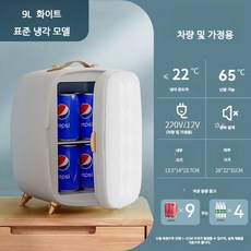 미니냉장고 원룸 화장품 차량용 자취 분유보관 병원 술 사무실 음료 요양원 소형 온장고, 3 9L 화이트