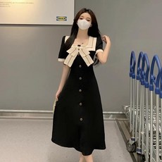 F코니 여리여리 빅사이즈 원피스 수영복 검정 예쁜(4XL)