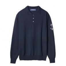 건지울른스 코튼 긴팔 카라 니트 - 네이비 매장정품 152326