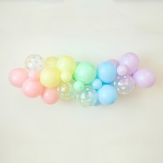 쏙쏙마켓 벌룬 클라우드 DIY 풍선 세트 생일파티용품, 파스텔 벌룬 클라우드
