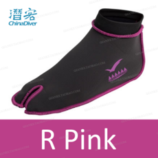 잠수양말 GULL Fin Socks2mm남녀 잠수 발가락양말 스노클링 창고정리, C02-R Pink, T05-XL