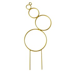 등산용 정원 격자 식물 다리미 화분 원형 와이어 실내 랙 A0KF, 02 Gold, 1개